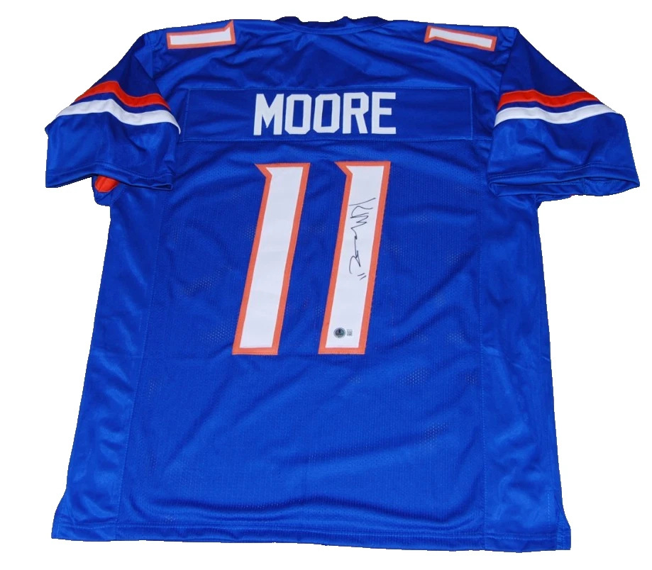KELLEN MOORE signed (BOISE STATE BRONCOS) football jersey BECKETT BAS BW61052