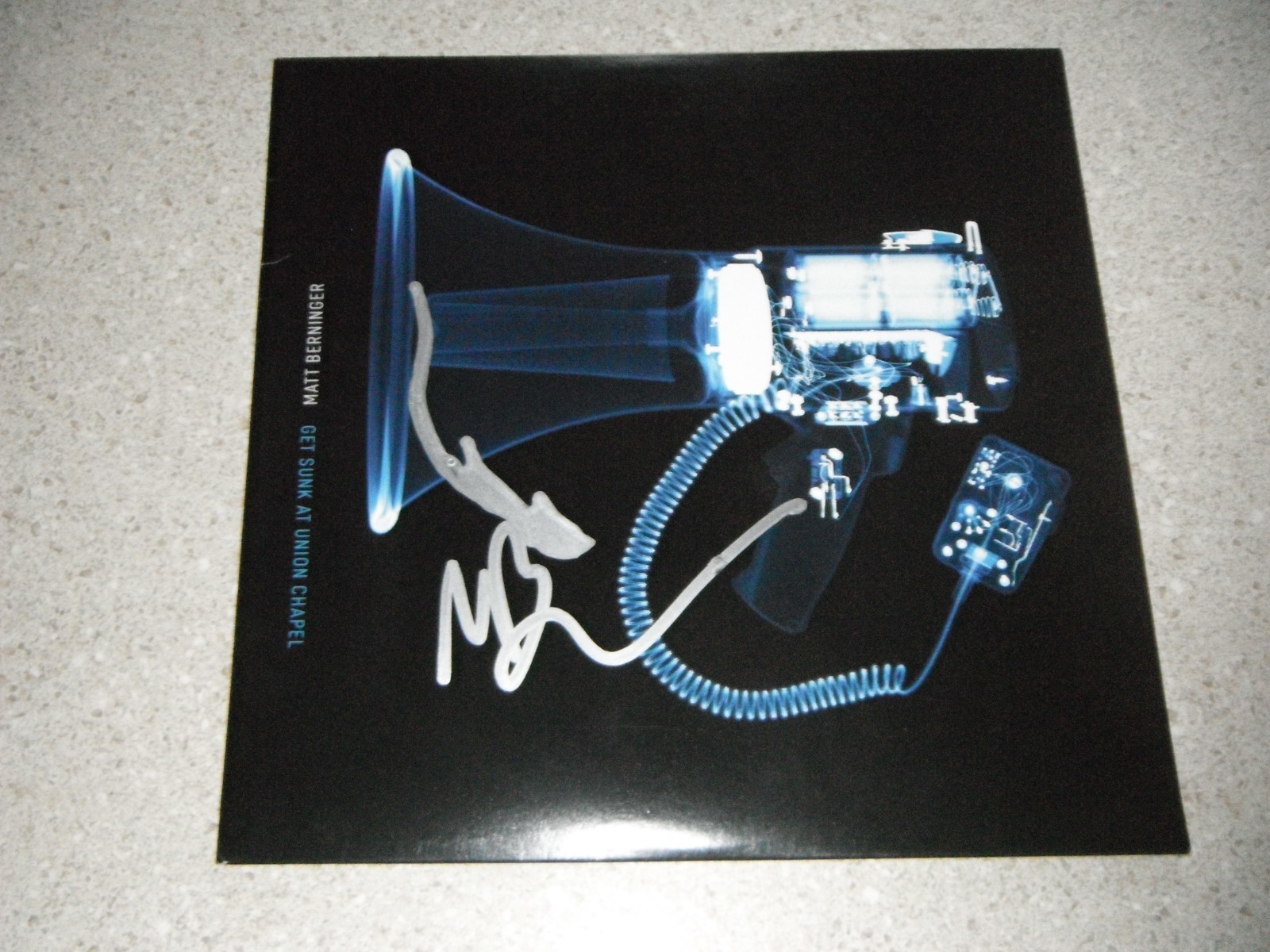 THE NATIONAL MATT BERNINGER SIGNED GET SUNK AT UNION CHAPEL RSD 10 INCH VINYL