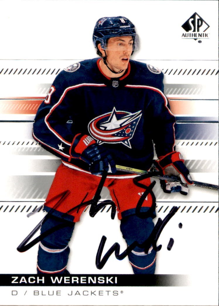 Zach Werenski Signed 2019/20 SP Authentic Card #60 2026 USA Olympics