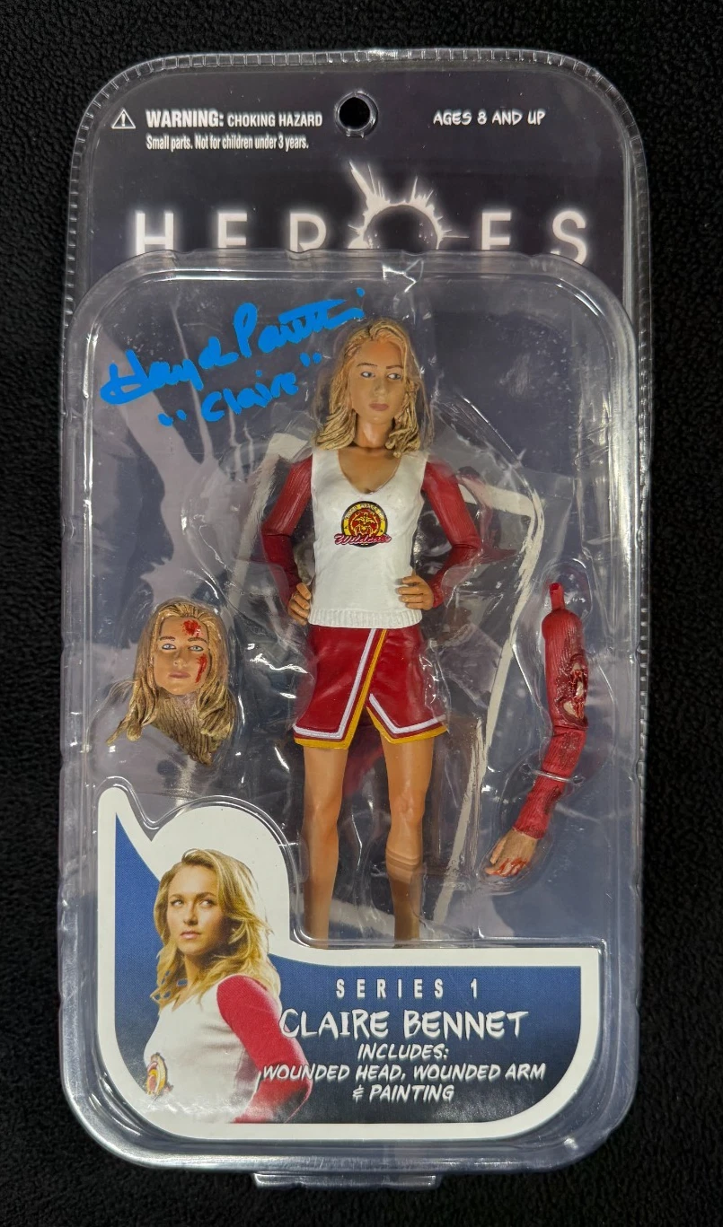 Hayden Panetierre Signed Inscribed Heroes Claire Bennet Action Figure BAS COA