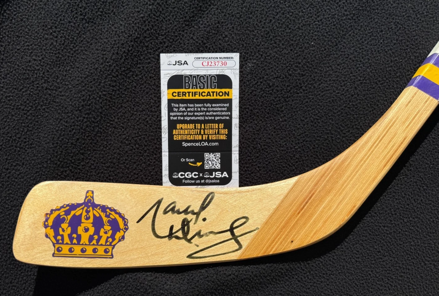 Marcel Dionne Signed Los Angeles Kings Painted HOF Stat Hockey Stick JSA COA