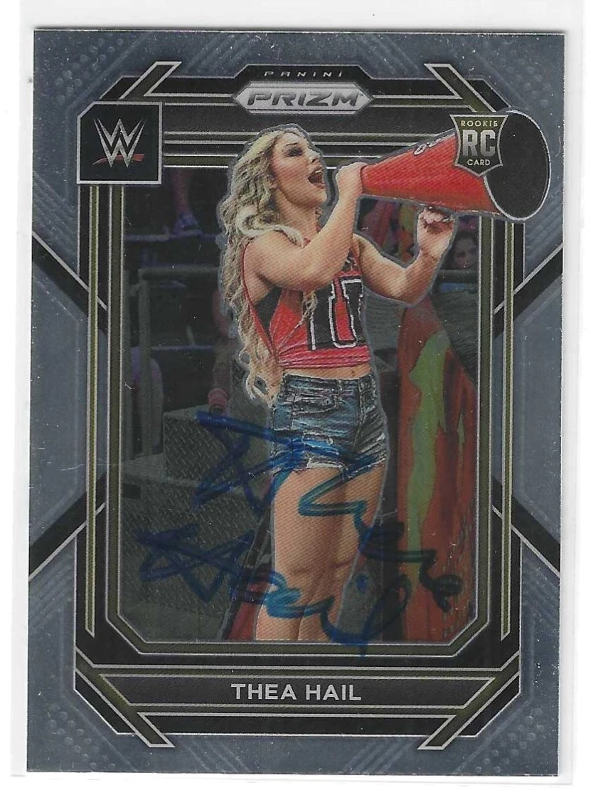 Thea Hail Signed 2023 Panini Prizm WWE NXT Rookie Card #122 Chase U