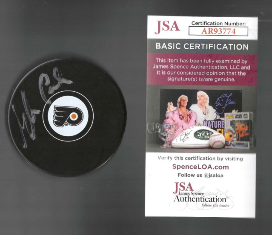 Glen Cochrane Signed Philadelphia Flyers Puck JSA COA