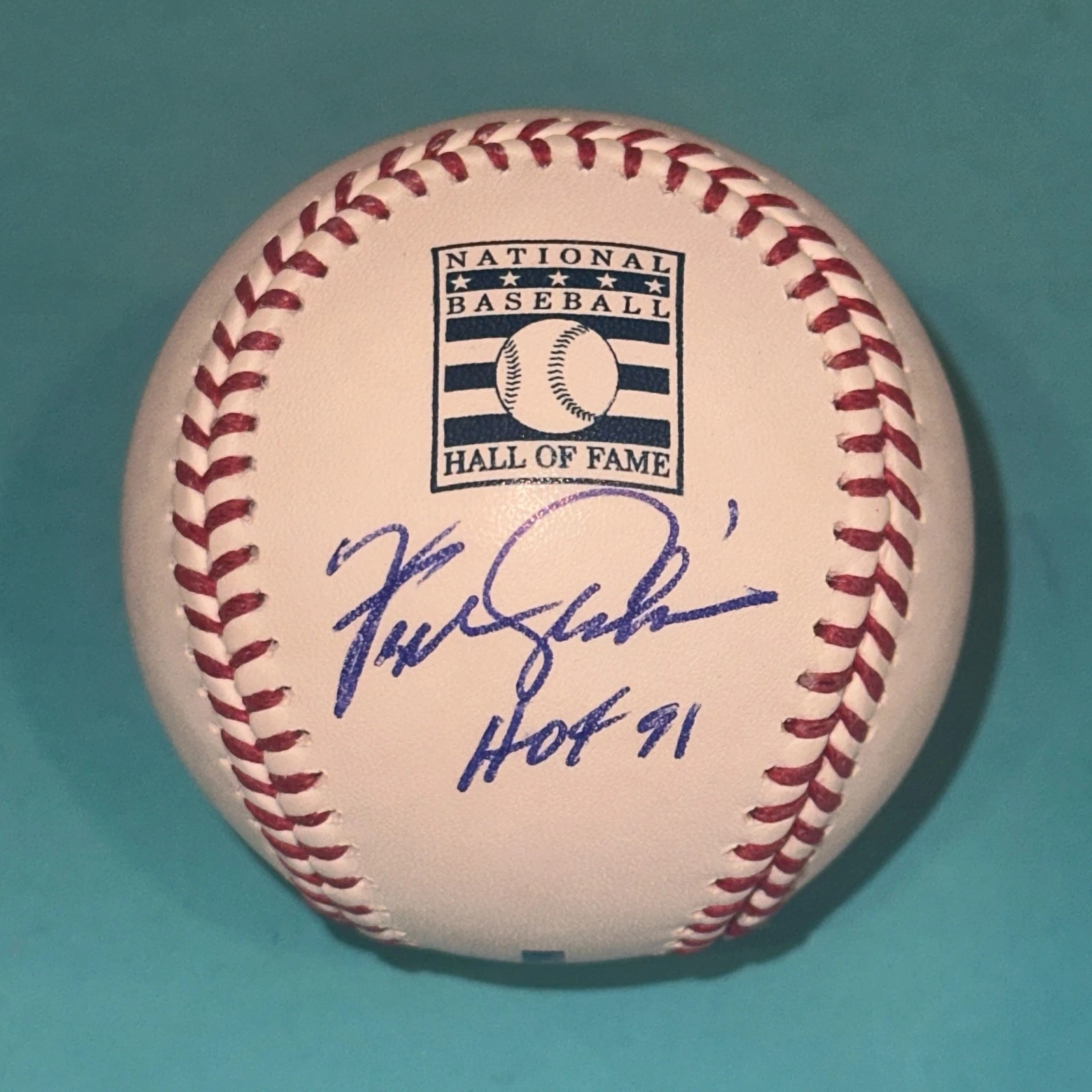 FERGIE JENKINS Signed Official MLB HALL OF FAME Baseball Beckett BAS & HOF Ins