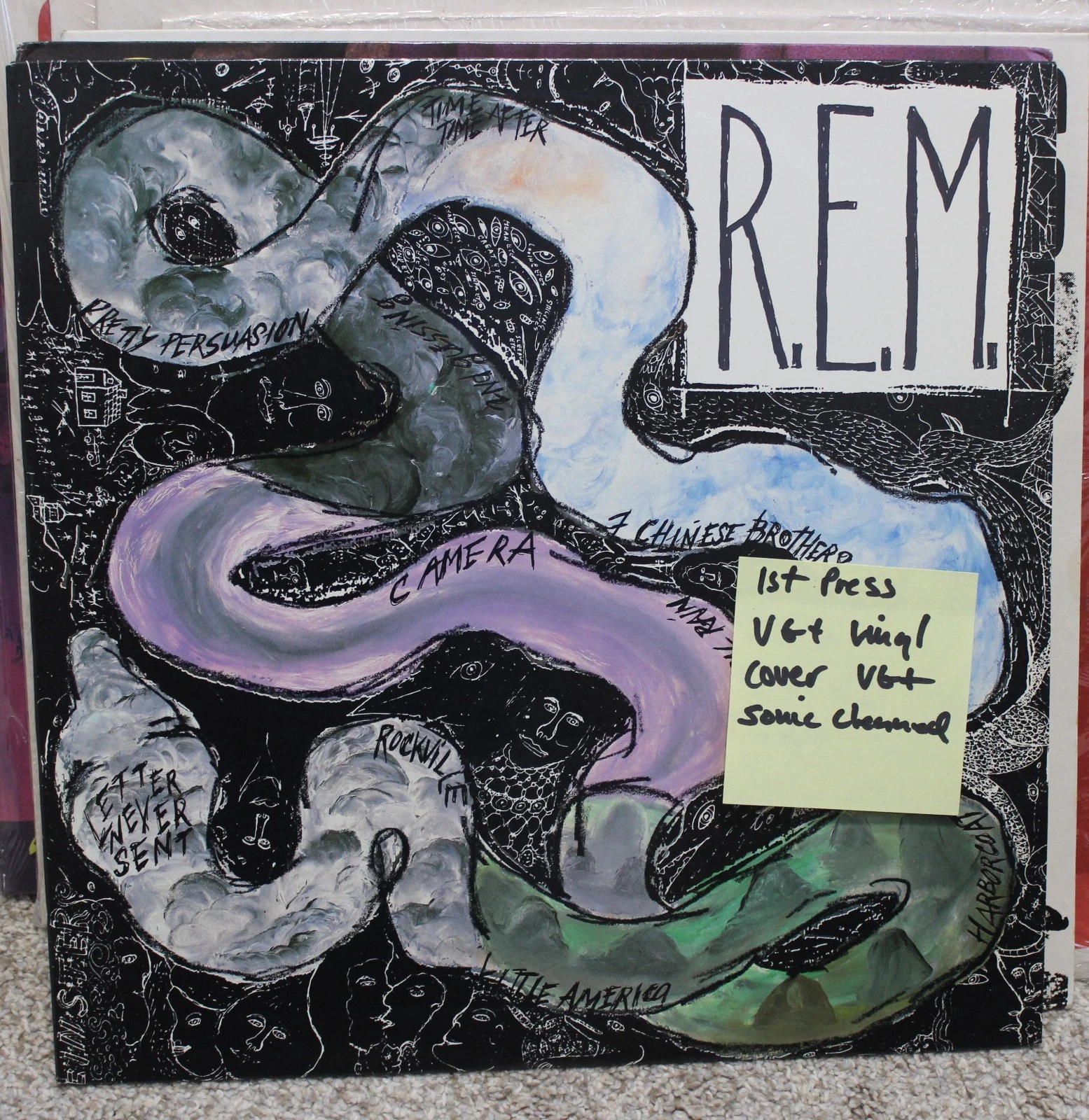 R.E.M. Reckoning 1984 I.R.S. SP-70044 LP First Press Alt Rock VG+ Sonic Cleaned