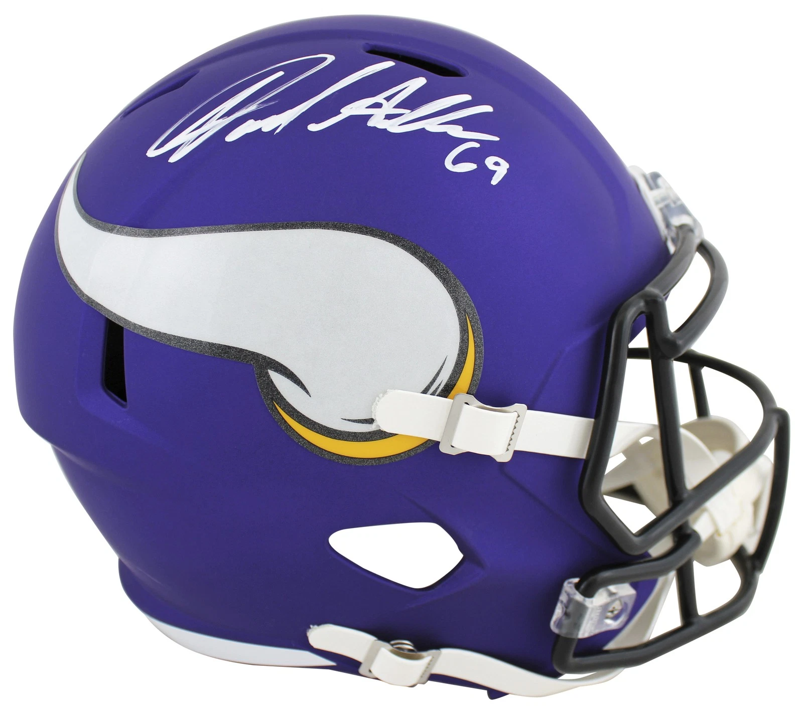 Vikings Jared Allen Authentic Signed Full Size Speed Rep Helmet BAS Witnessed