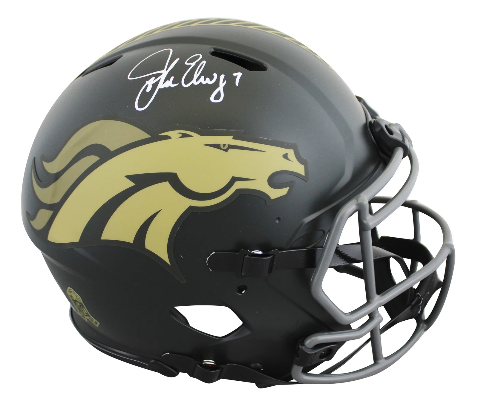 Broncos John Elway Signed STS IV Full Size Speed Proline Helmet BAS Witnessed