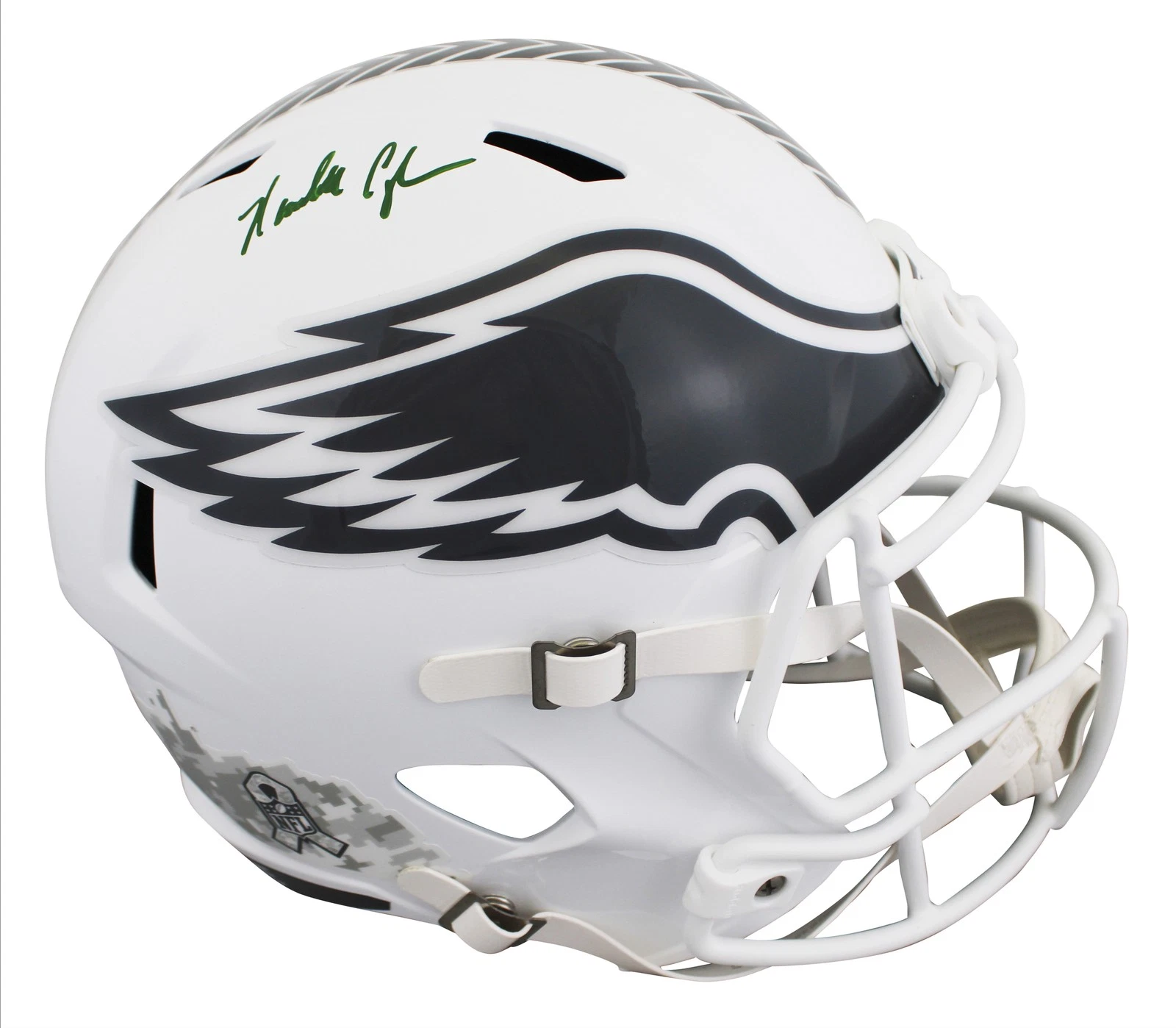 Eagles Randall Cunningham Signed STS III Full Size Speed Rep Helmet BAS Wit