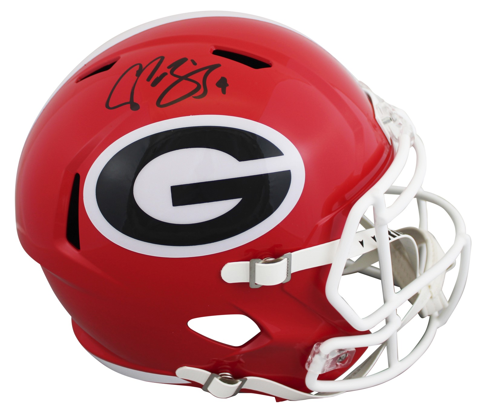 Georgia Champ Bailey Authentic Signed Full Size Speed Rep Helmet BAS Witnessed