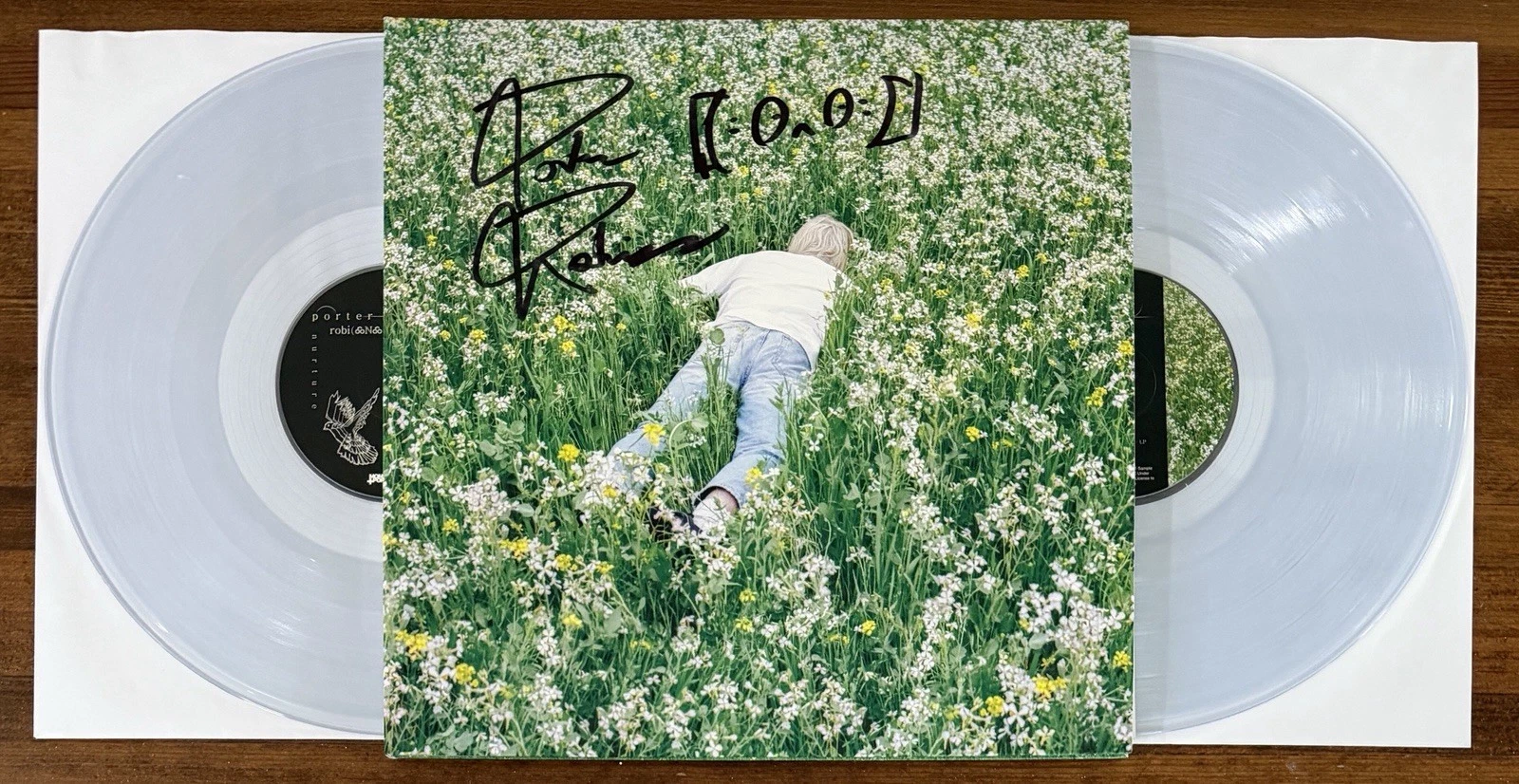 Porter Robinson Autograph SIGNED Clear VINYL COVER Nurture Album BAS Beckett COA
