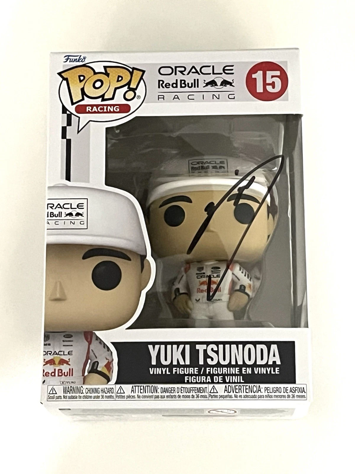 Yuki Tsunoda hand signed Funko Pop #15 F1 Racing Formula 1 Beckett Cert