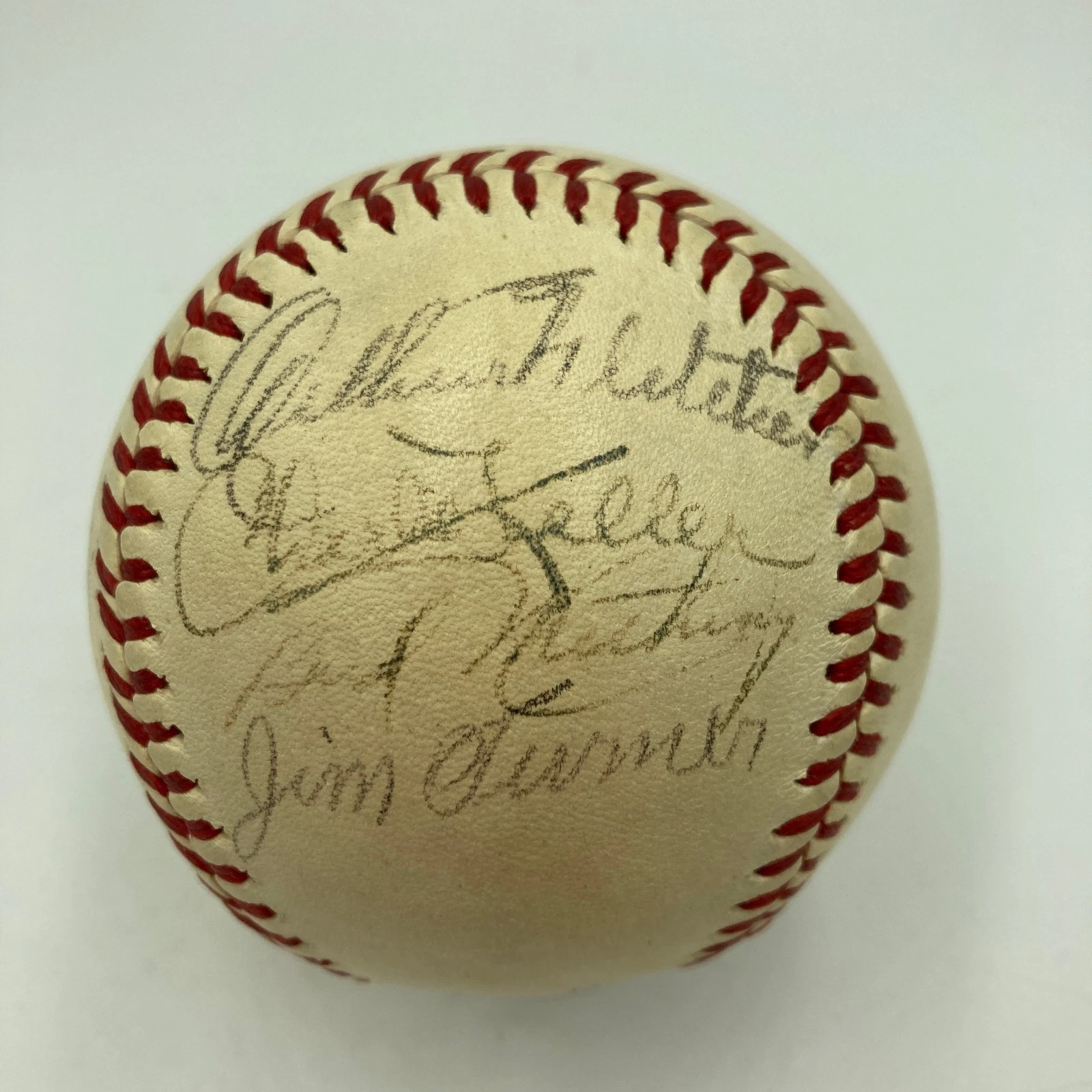 1943 New York Yankees World Series Champs Team Signed Baseball JSA COA RARE
