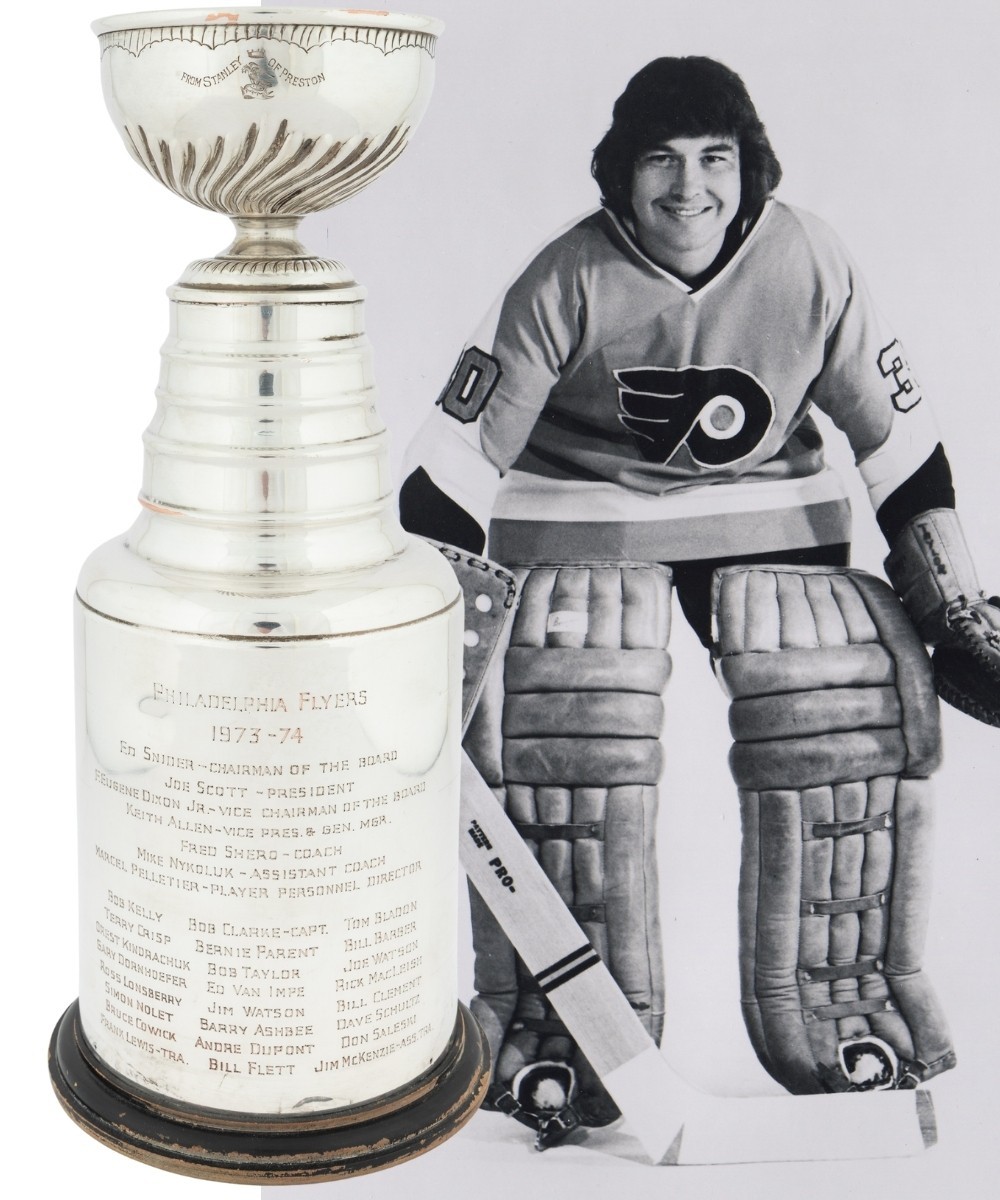 1973-74 Philadelphia Flyers Stanley Cup Trophy Presented To Bobby 
