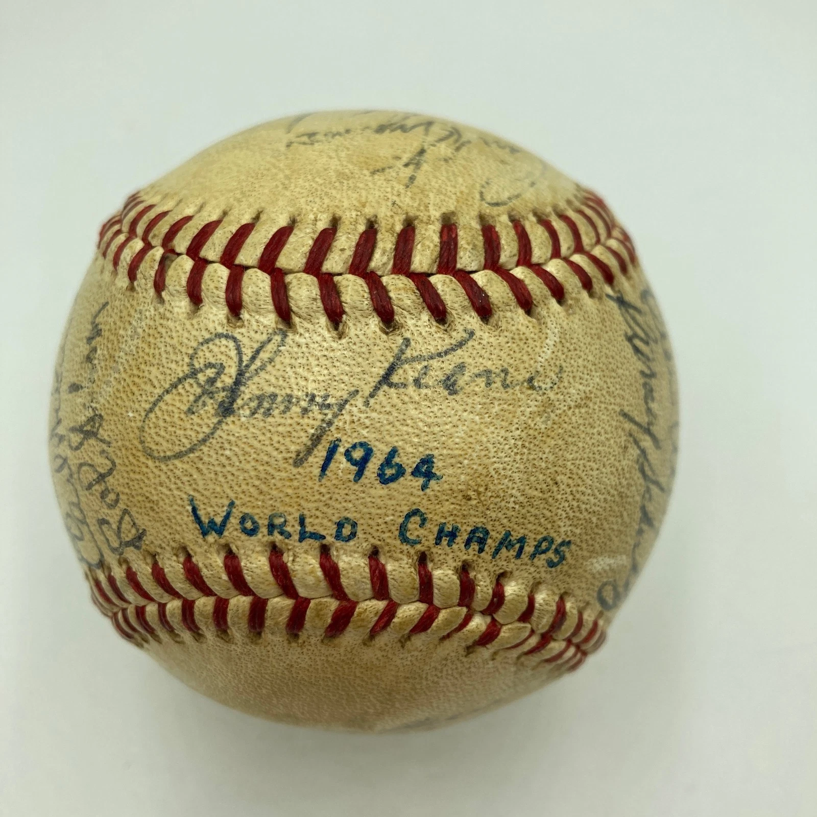 1964 St. Louis Cardinals World Series Champs Team Signed Baseball JSA COA