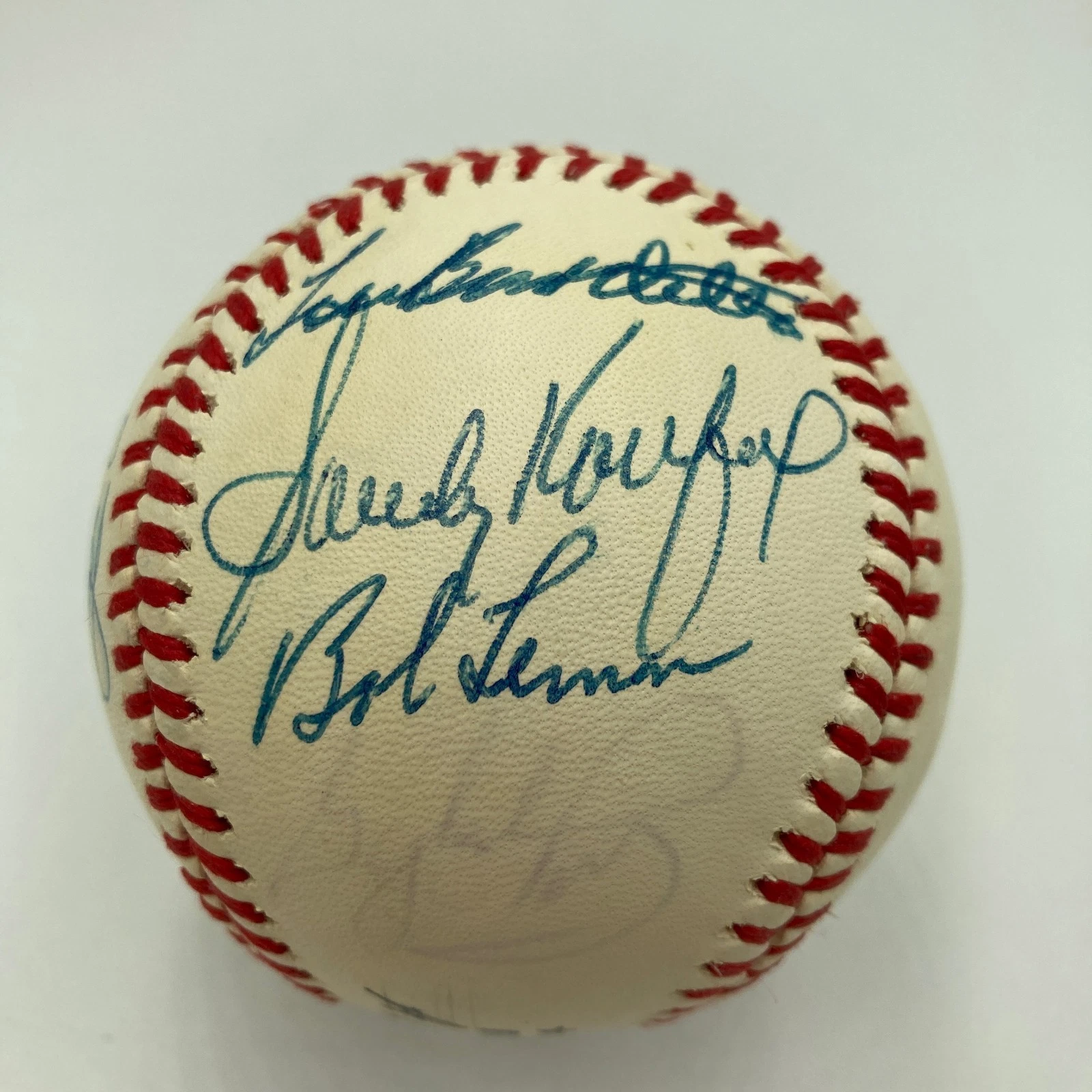 Sandy Koufax No Hitter Pitchers Multi Signed Baseball 10 Signatures JSA COA