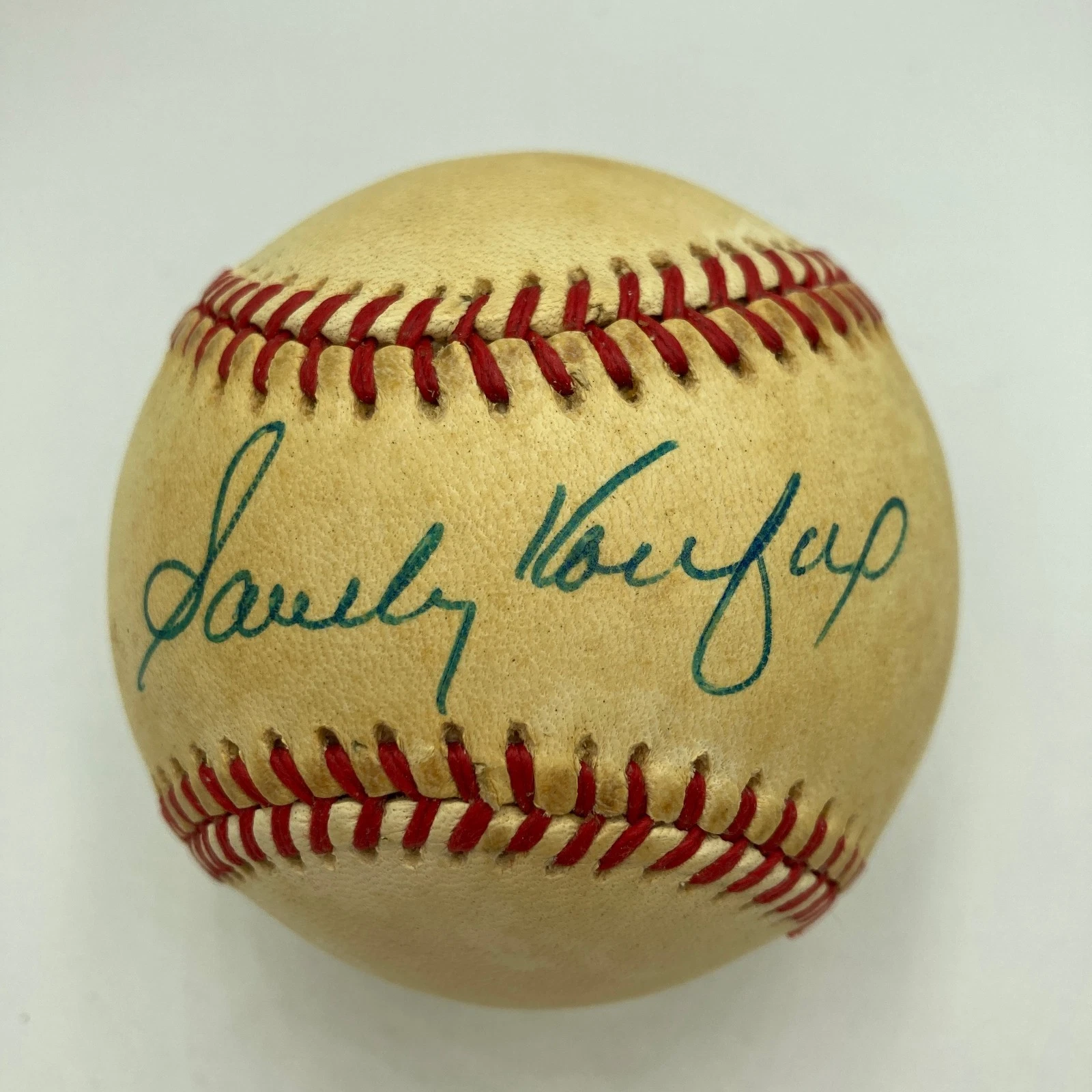 Sandy Koufax Signed Vintage National League Feeney Baseball JSA COA