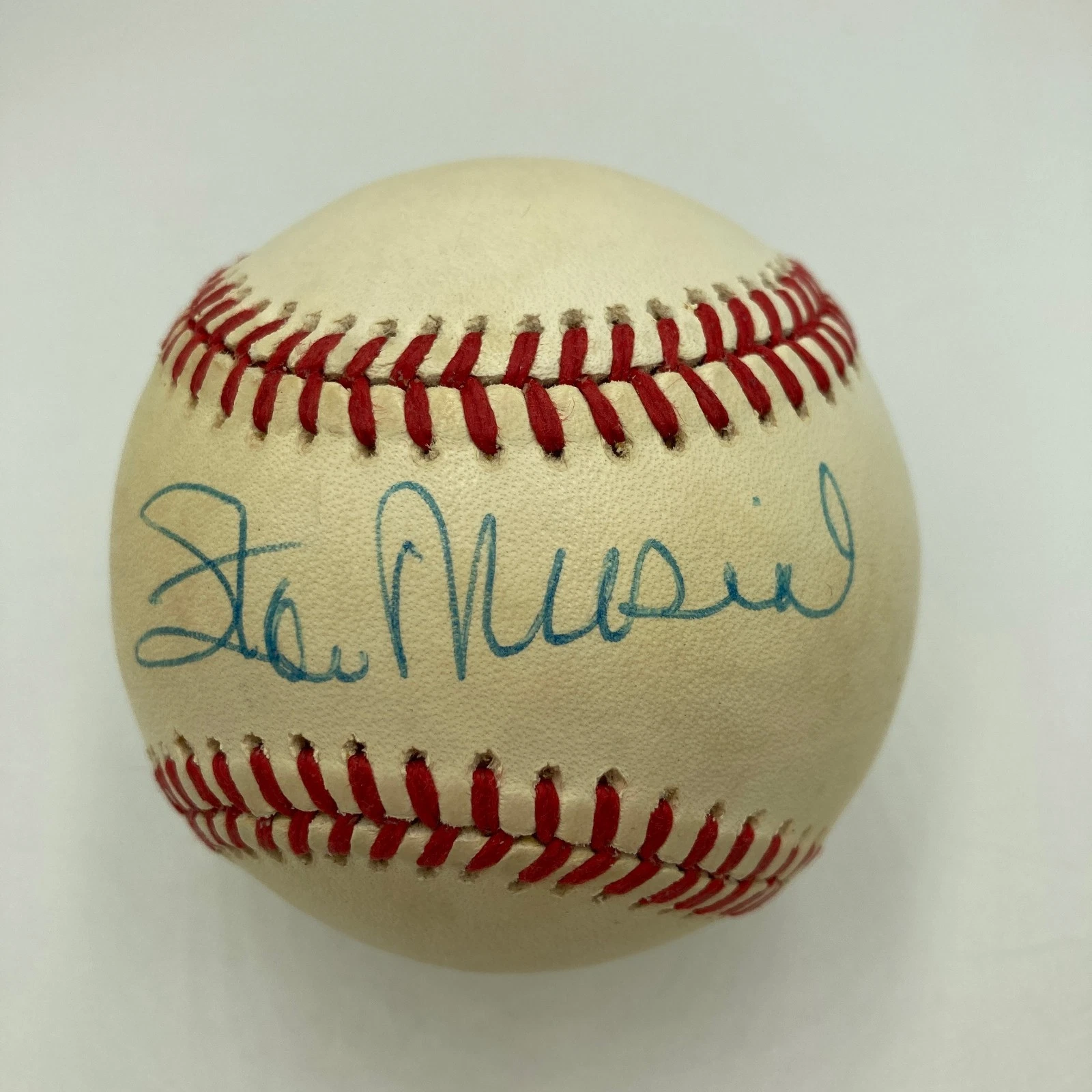 Stan Musial Signed National League Feeney Baseball JSA COA