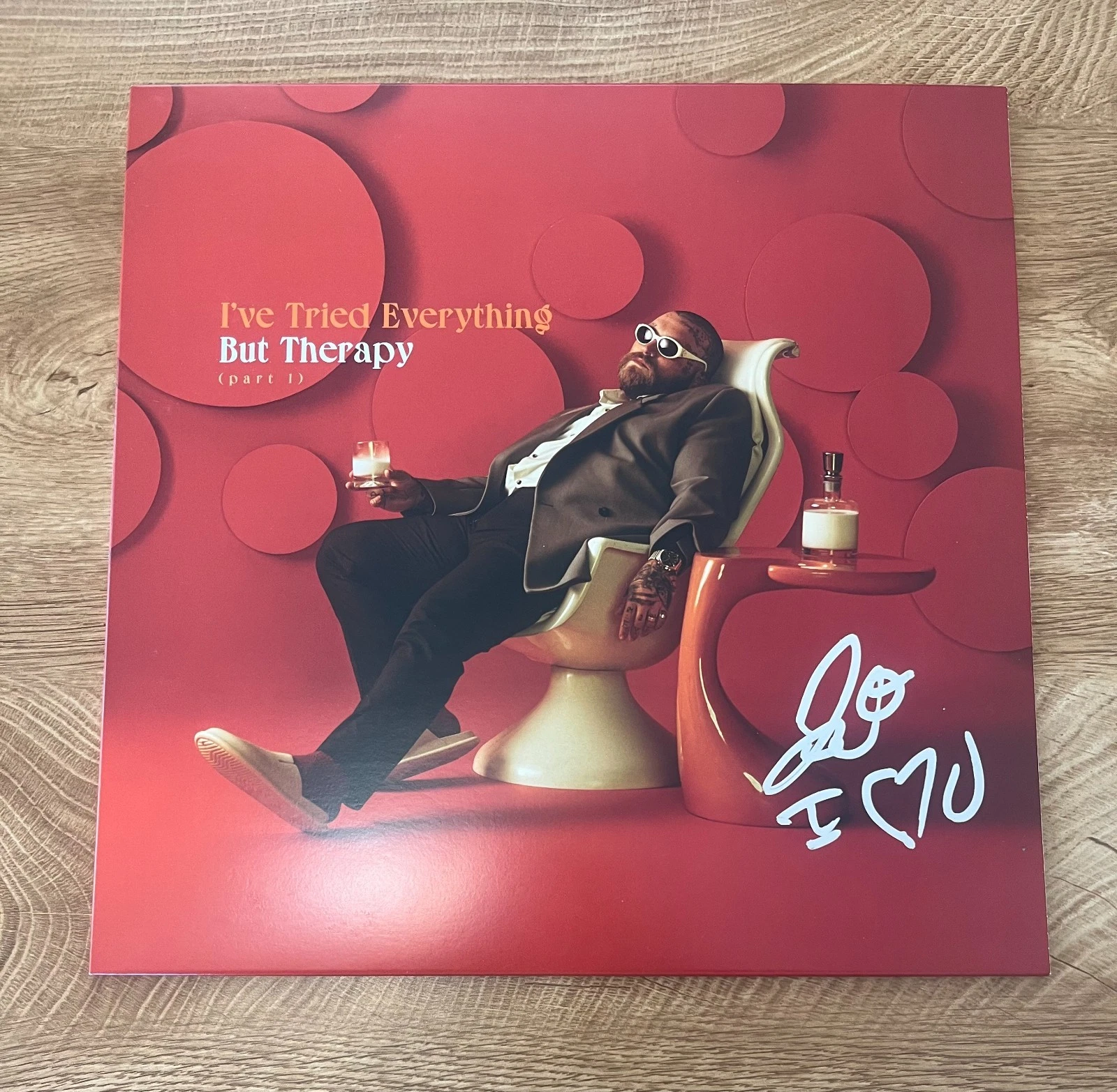 * TEDDY SWIMS * signed vinyl album * I TRIED EVERYTHING BUT THERAPY * COA *