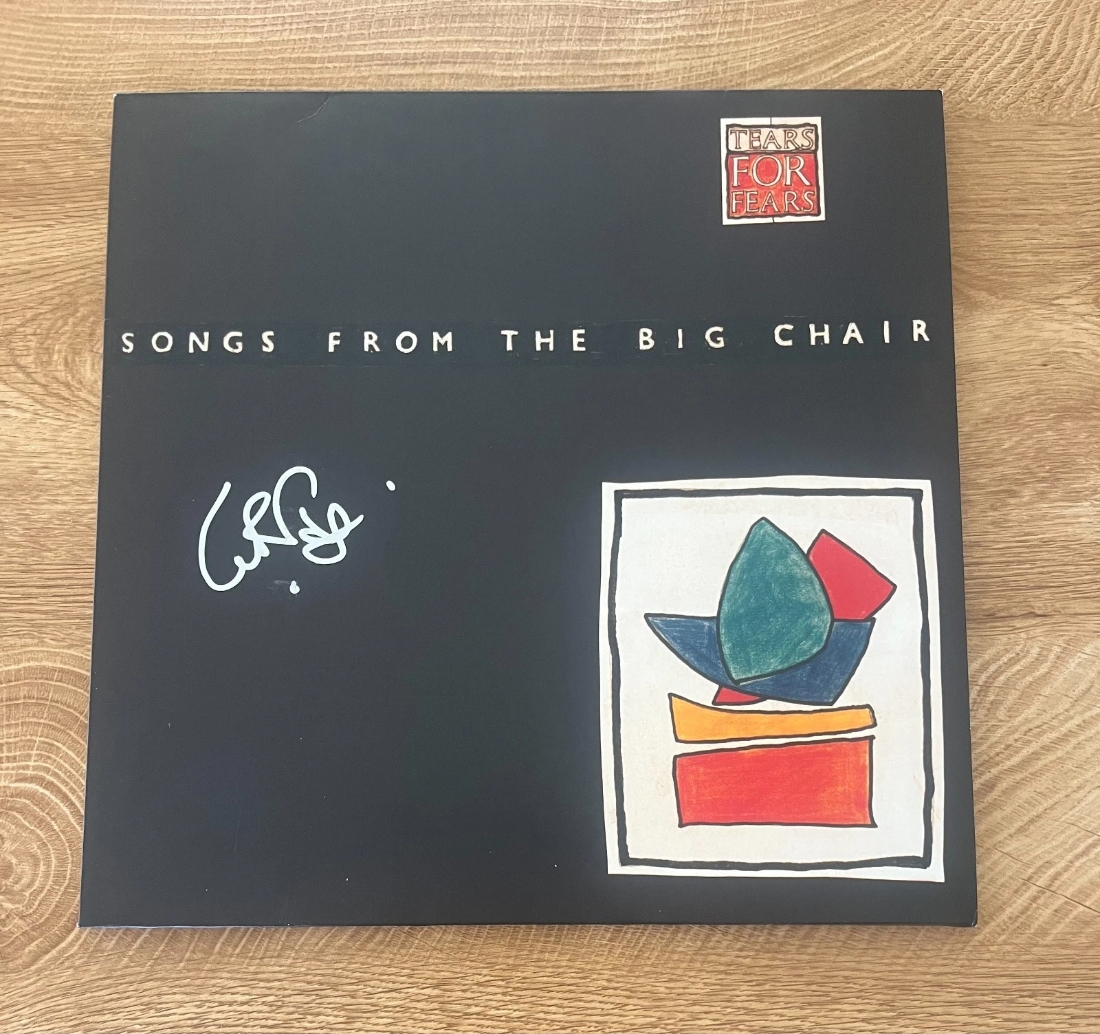 * CURT SMITH * signed vinyl album * TEARS FOR FEARS * SONGS FROM THE BIG CHAIR *