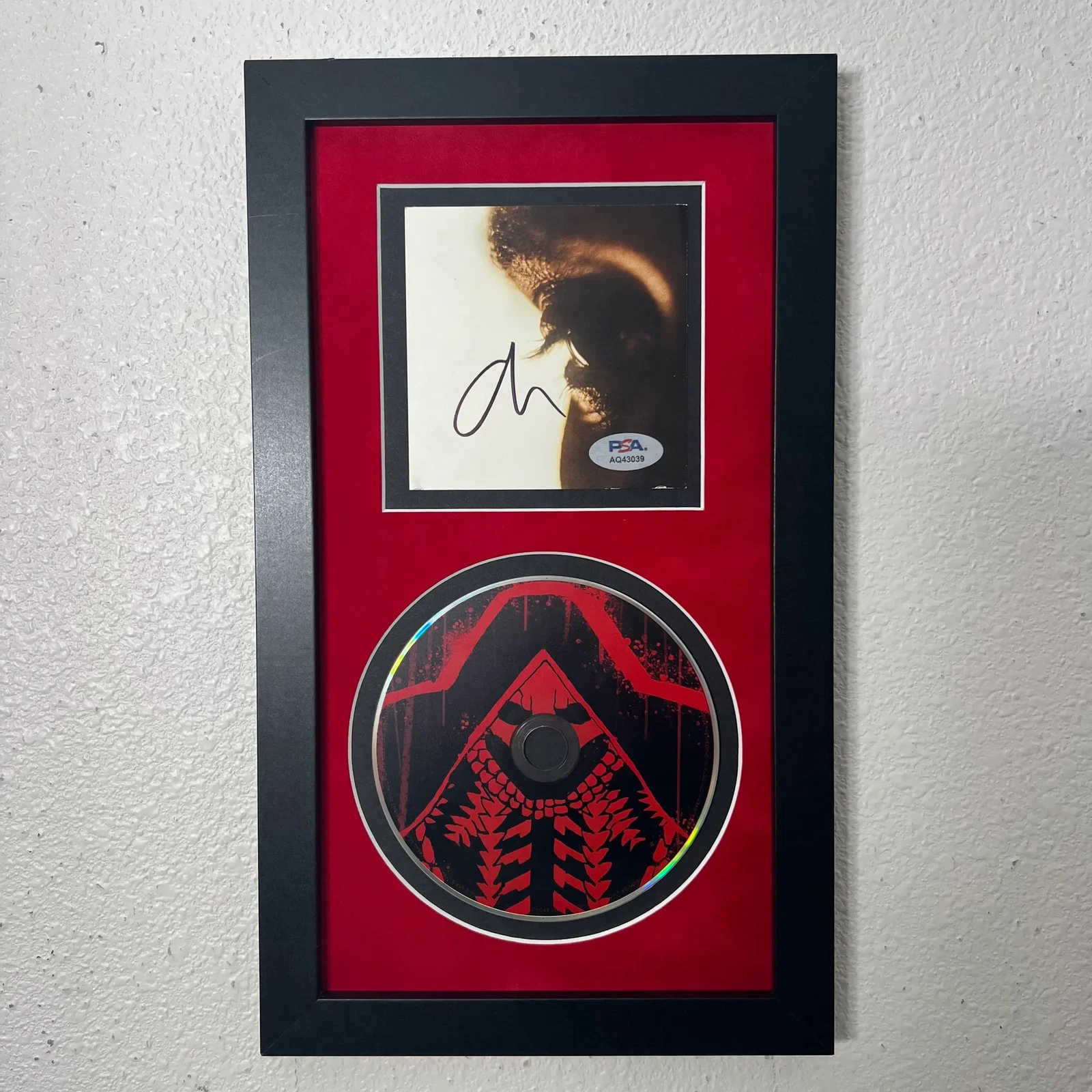 The Weeknd Signed CD Cover Framed PSA/DNA Autographed Hurry up Tomorrow
