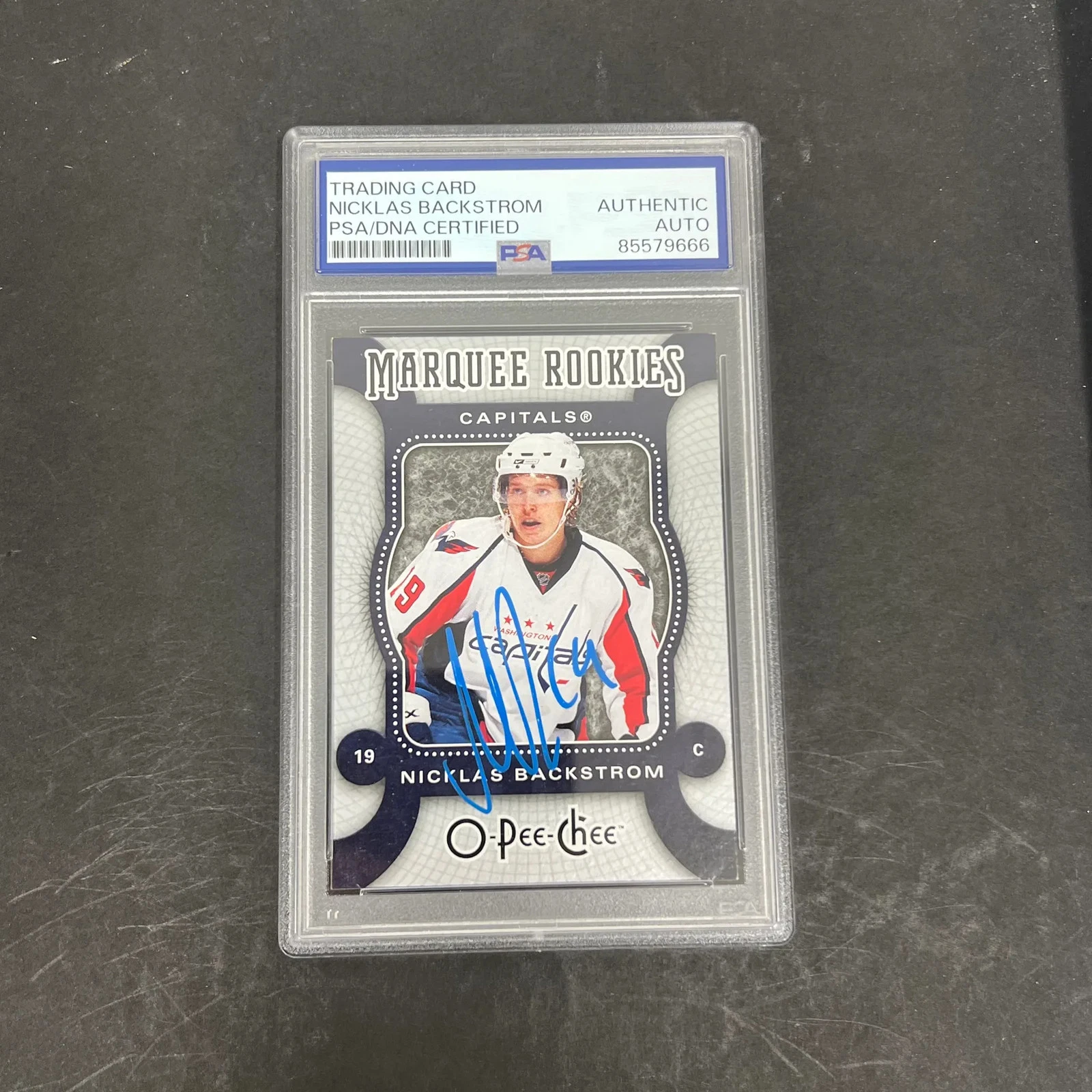 Nicklas Backstrom 2007-08 Upper Deck O-Pee-Chee#598 Signed Card PSA Autographed