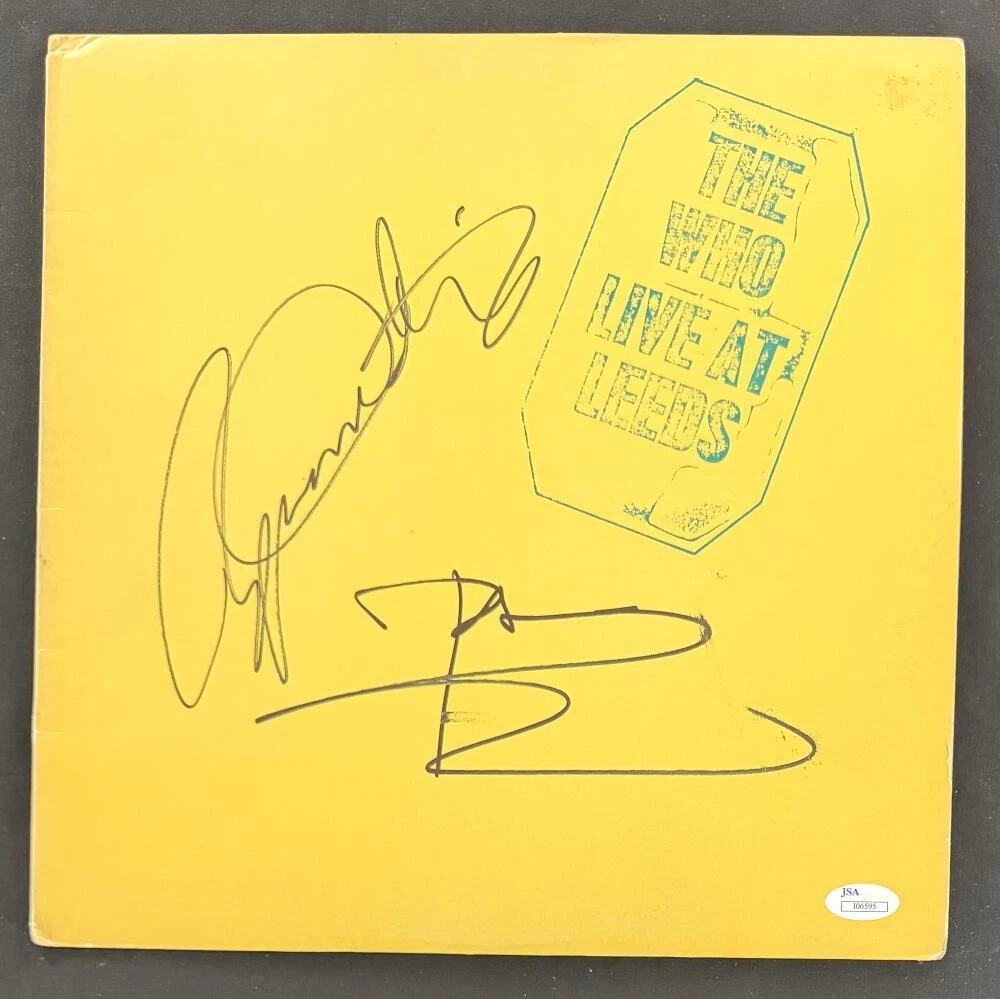 Roger Daltrey & Pete Townshend Signed Autograph The Who Album Record w/ JSA COA