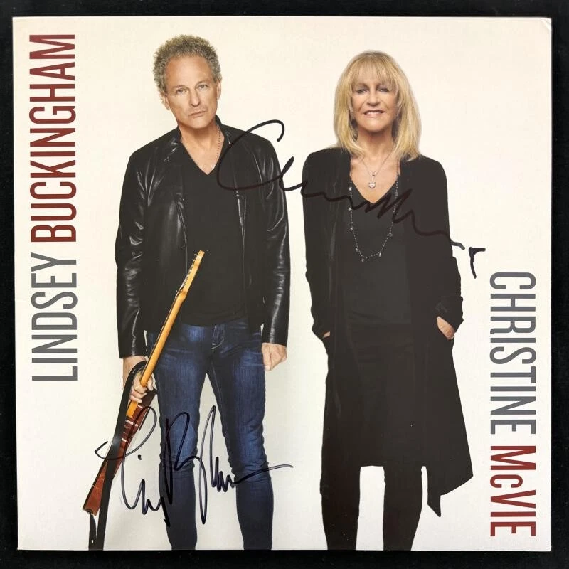 Lindsey Buckingham & Christine McVie Signed Autograph Album Fleetwood Mac w/ JSA