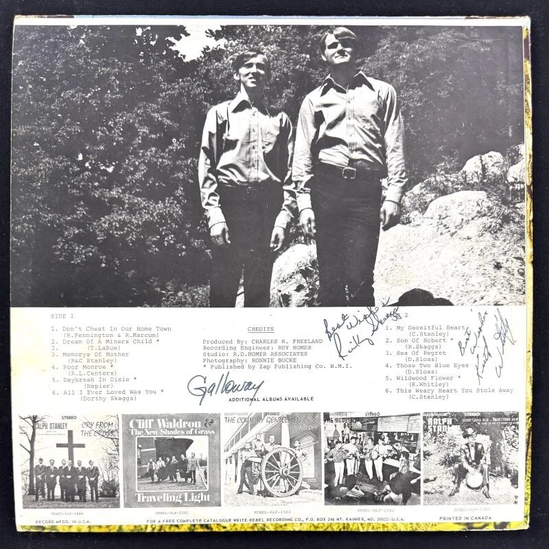 Ricky Skaggs & Keith Whitley Signed Autograph Album Vinyl Record LP w/ JSA COA