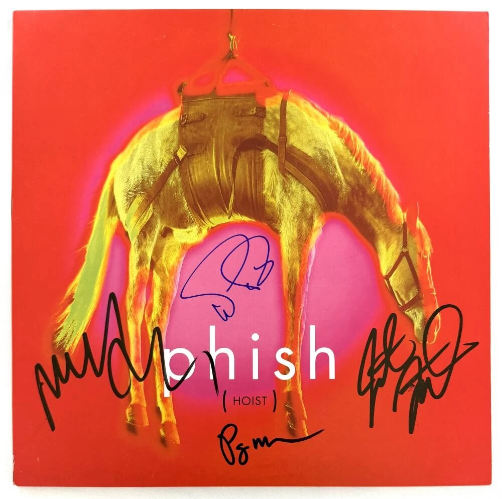 Phish Band Signed Autograph Hoist Album Record - Jon Fishman Trey Mike Page JSA