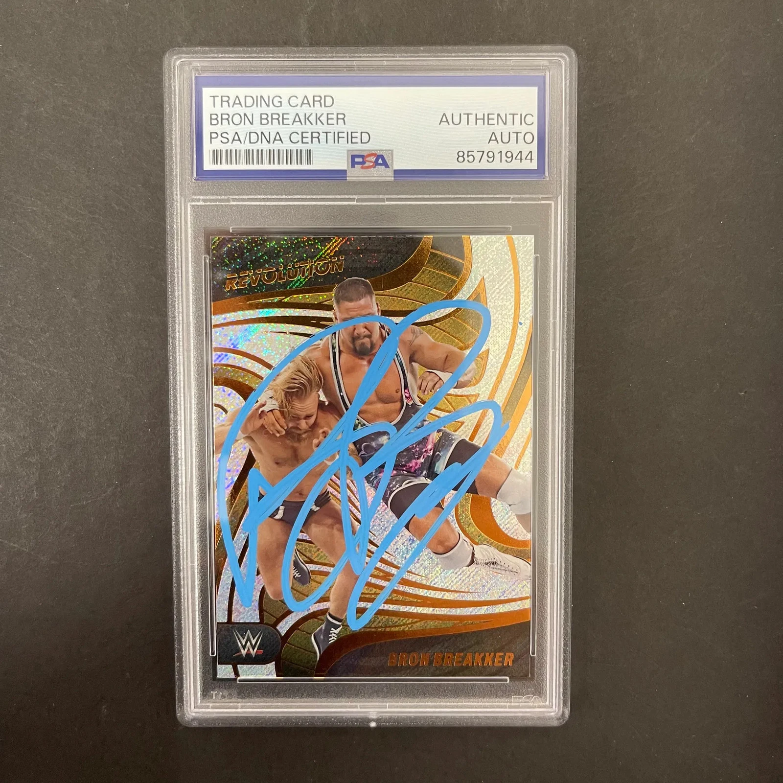 Bron Breakker 2023 Panini Revolution WWE#99 Signed Card PSA Autographed