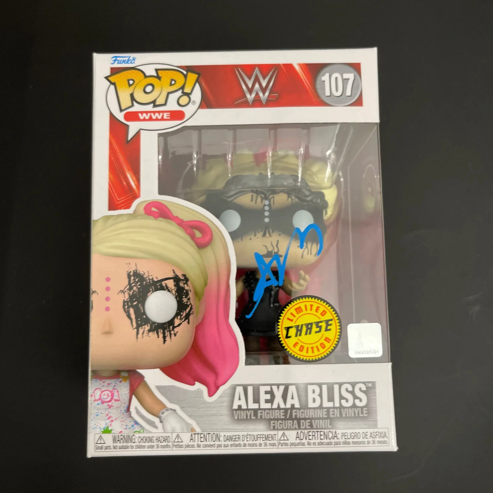 Alexa Bliss Signed Wrestling Funko Pop #107 PSA Encapsulated Autographed