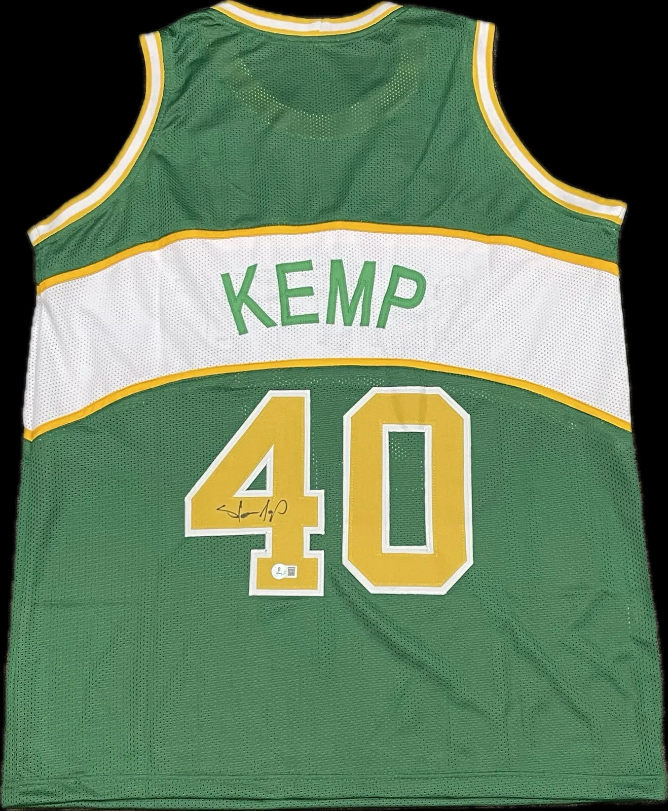 Shawn Kemp Signed Seattle Supersonics Jersey PSA