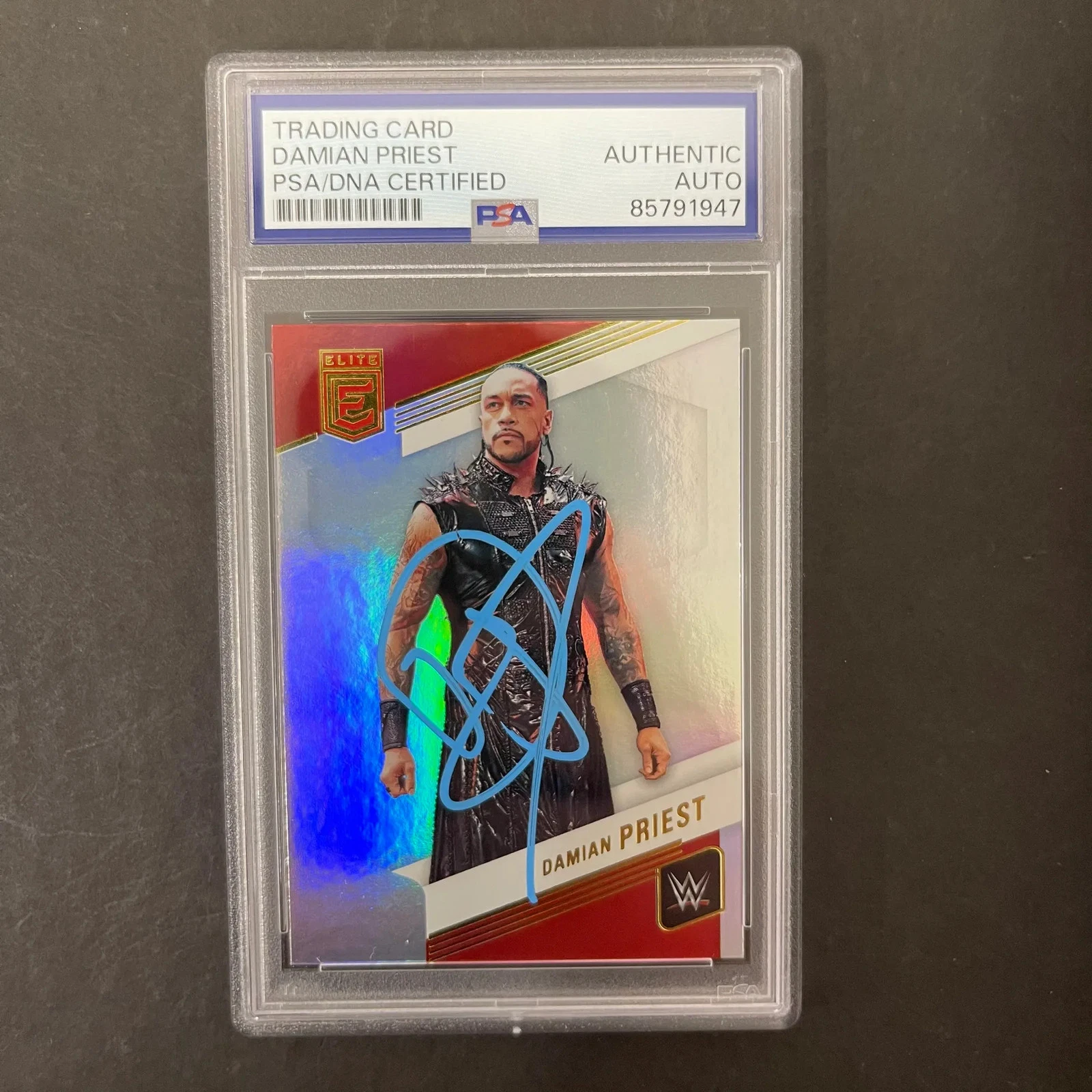 Damian Priest 2023 Panini Donruss Elite#10 Signed Card PSA Autographed