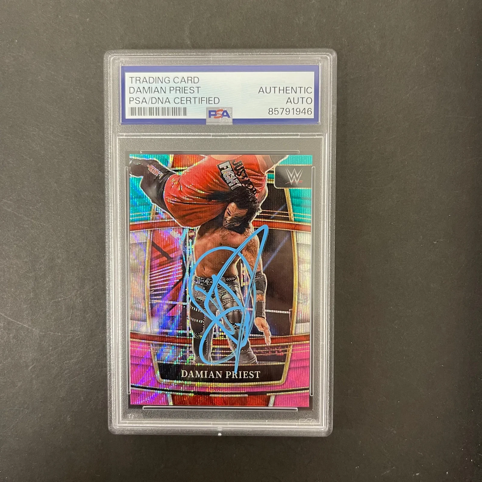 Damian Priest 2022 Panini Select WWE#75 Signed Card PSA Autographed