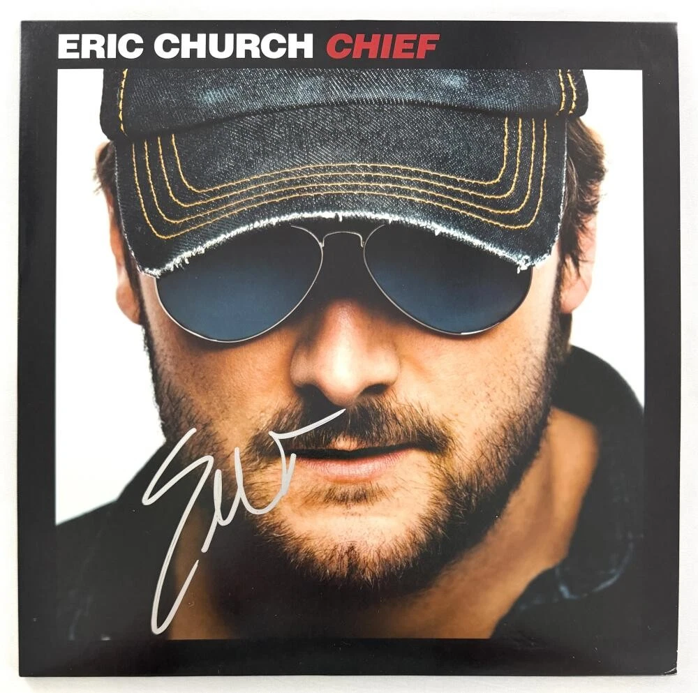 Eric Church Signed Autograph Chief Album Vinyl Record LP - Country Star JSA COA