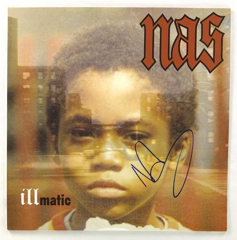 Nasir Jones Nas Signed Autograph Illmatic Album Vinyl Record LP w/ JSA COA