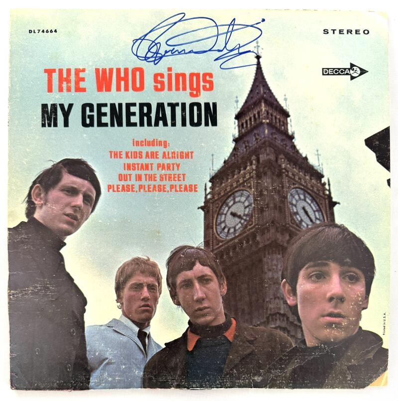 Roger Daltrey Signed Autograph Album Record  The Who Sings My Generation JSA COA