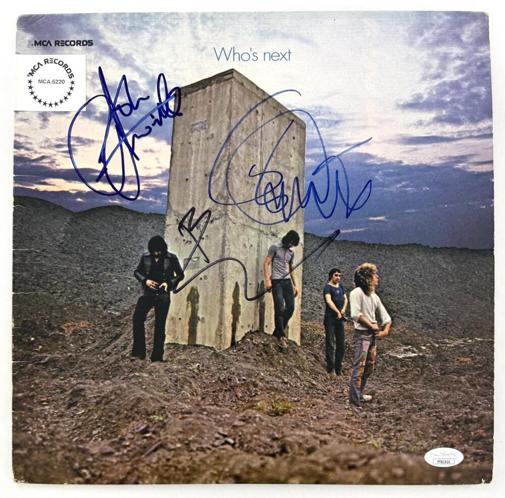 The Who Band Signed Autograph Album Record - Entwistle Daltrey Townshend JSA COA