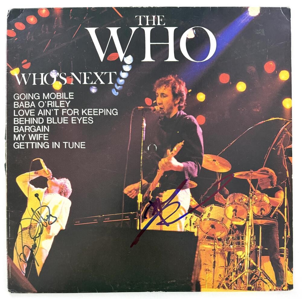 Roger Daltrey & Pete Townshend Signed Autograph The Who 's Next Album Record JSA
