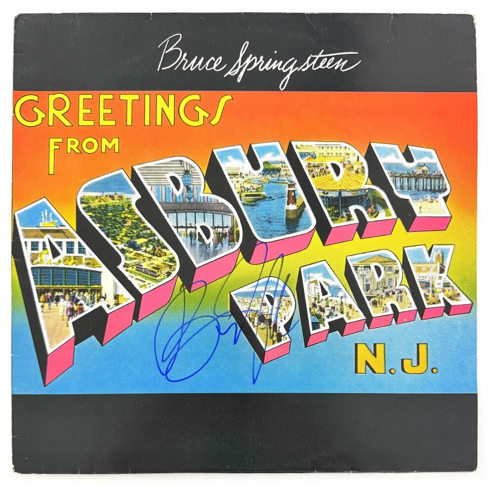 Bruce Springsteen Signed Autograph Album Vinyl Record LP - Asbury Park JSA COA