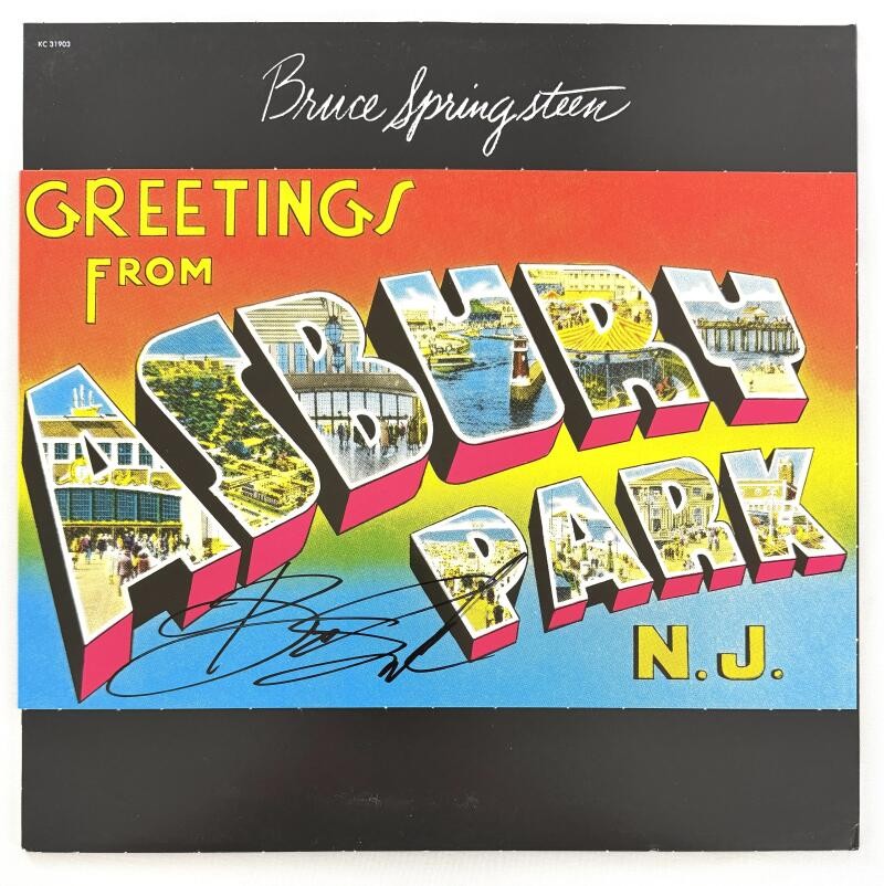 Bruce Springsteen Signed Autograph Greetings from Asbury Park Album Record JSA