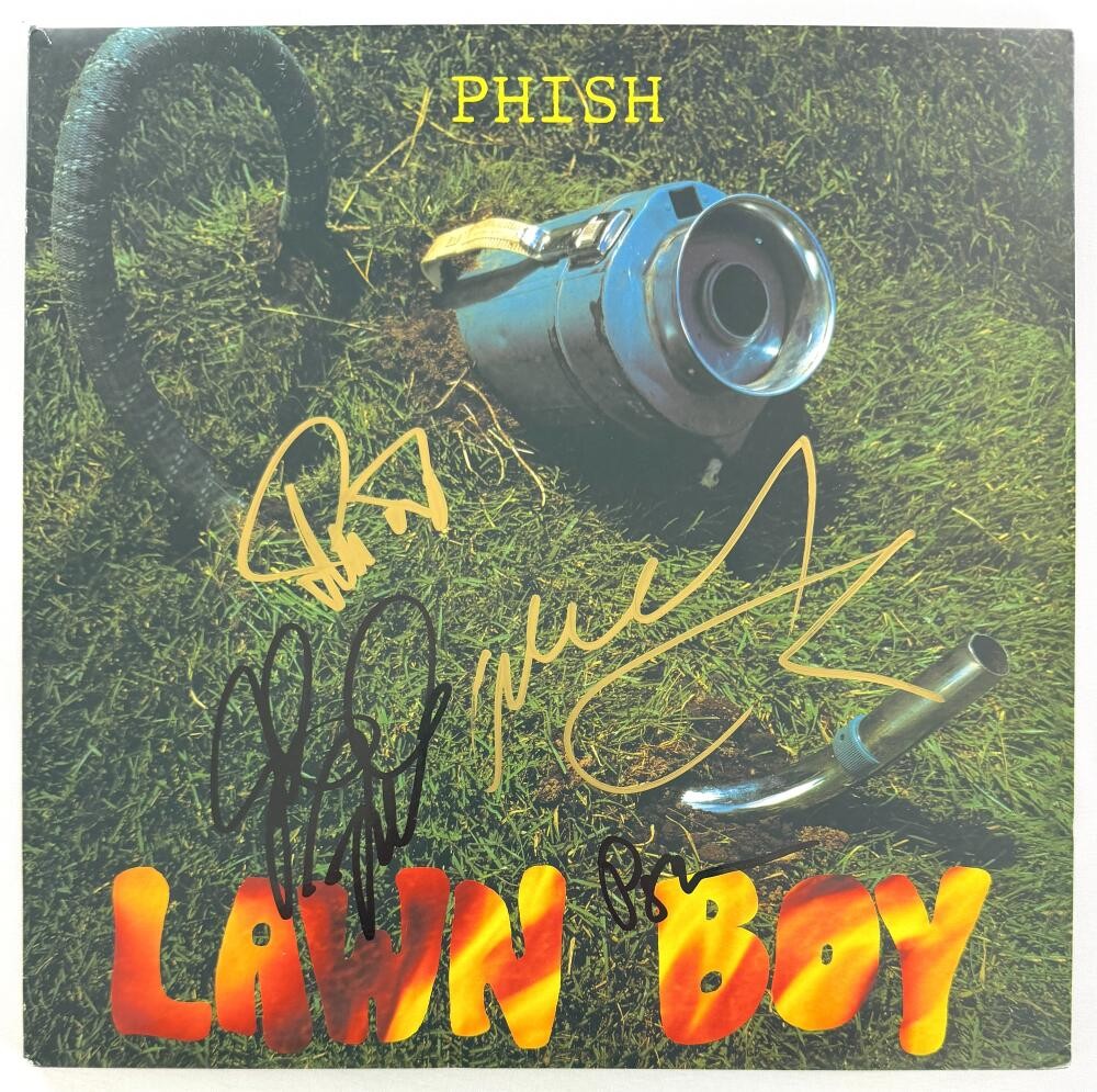 Phish Band Signed Autograph Lawn Boy Album Record Jon Fishman Trey Mike Page JSA