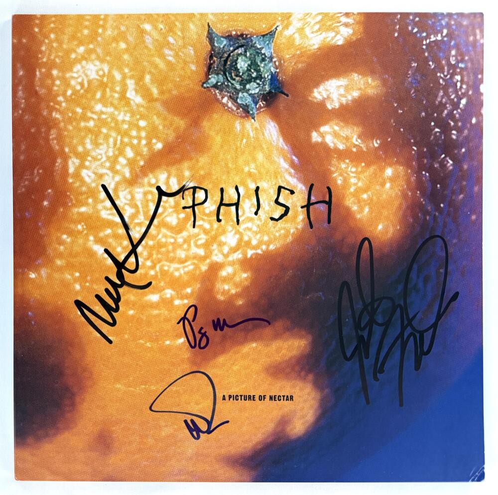 Phish Full Band Signed Autograph Nectar Album Record - Jon Fishman +3 w/ JSA COA
