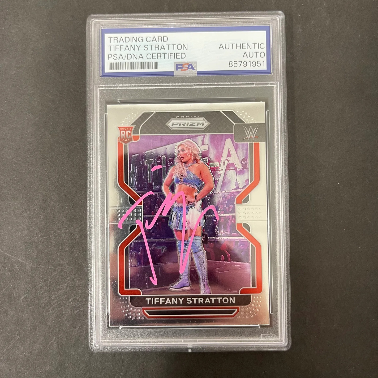 Tiffany Stratton 2022 Panini Prizm#104 Signed Card PSA Autographed
