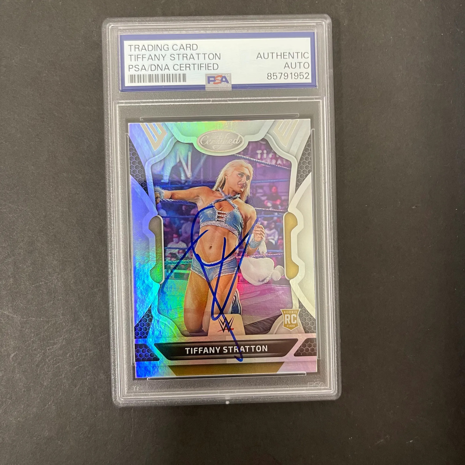 Tiffany Stratton 2022 Panini Chronilces Certified#223 Signed Card PSA Auth