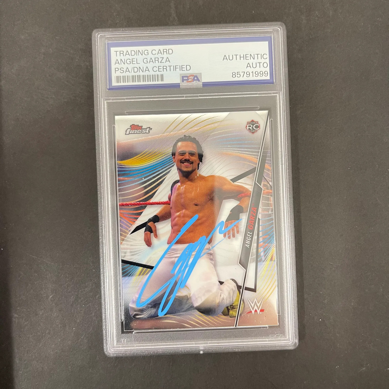 Angel Garza 2020 Topps Finest#1 Signed Card PSA Autographed