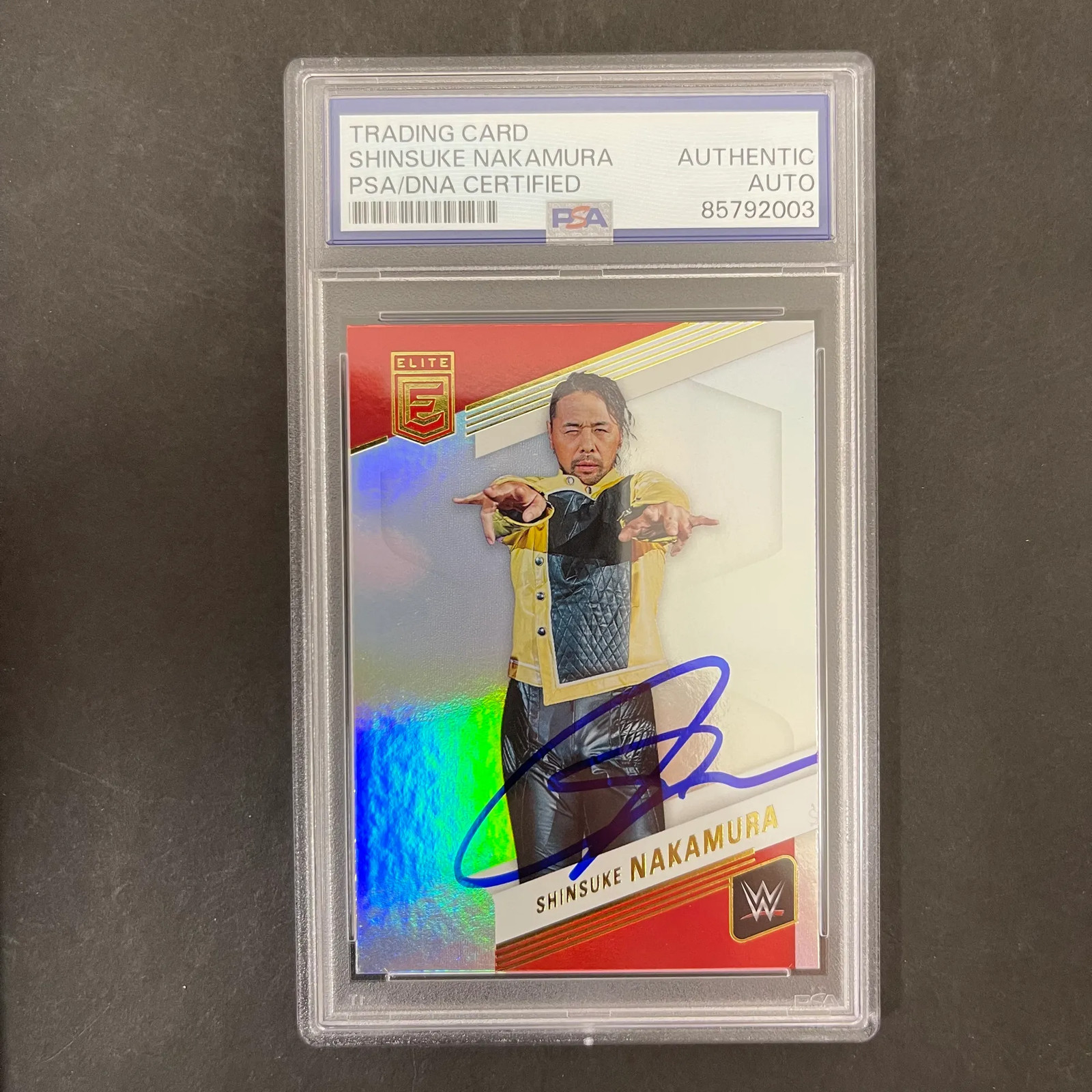 Shinsuke Nakamura 2023 Panini Donruss Elite#49 Signed Card PSA Autographed