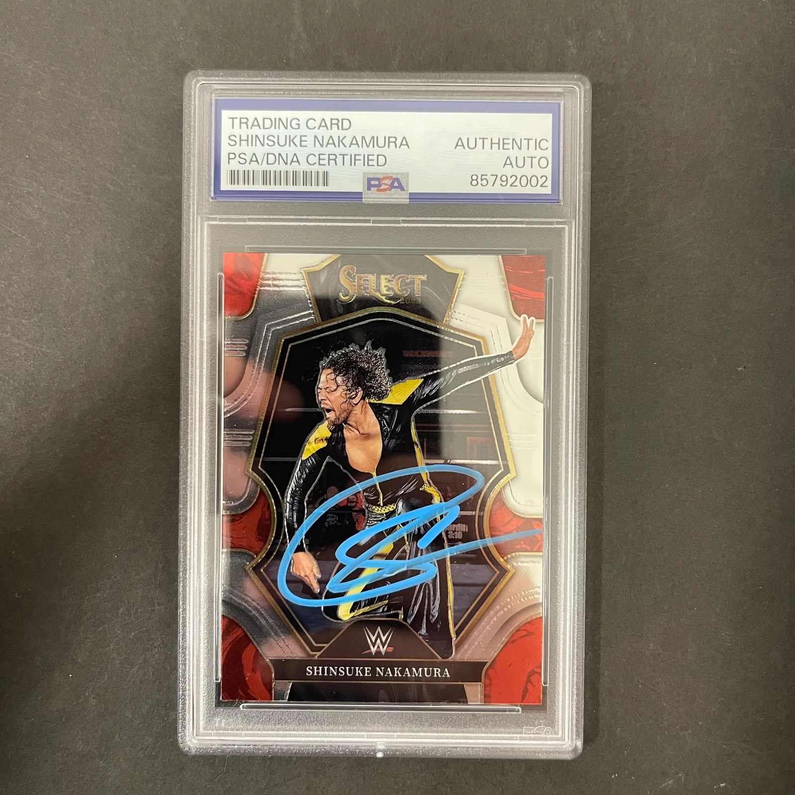 Shinsuke Nakamura 2023 Panini Select#165 Signed Card PSA Autographed