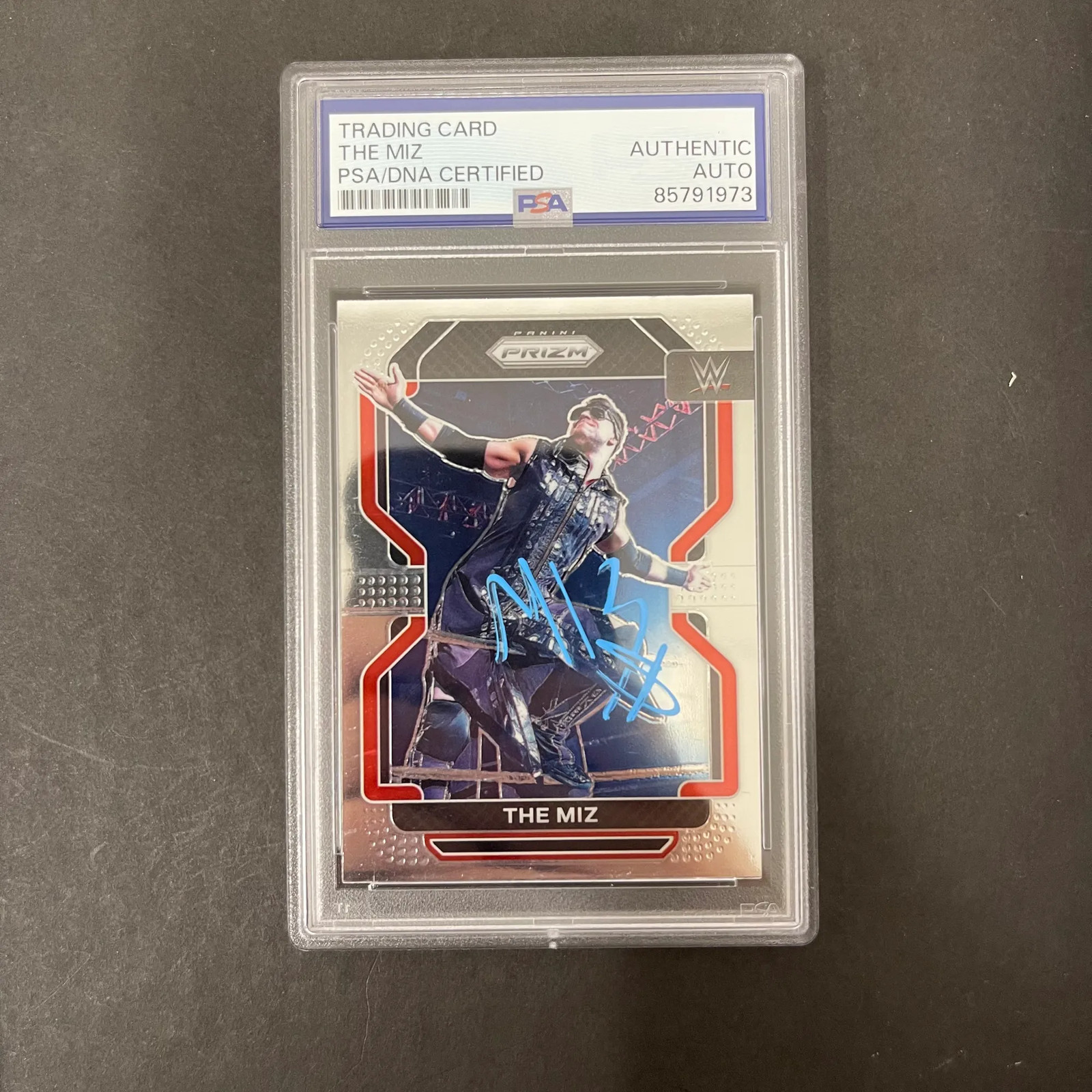 The Miz 2022 Panini Prizm#174 Signed Card PSA Autographed