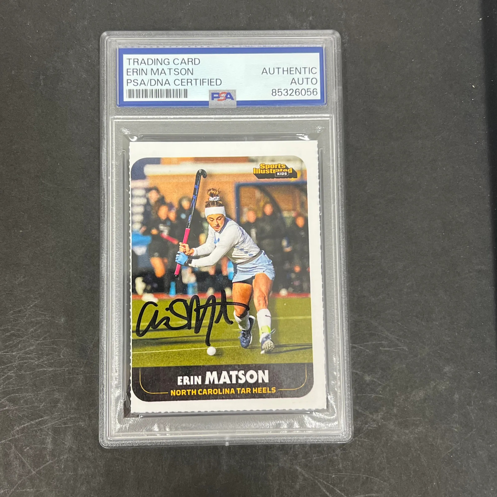 Erin Matson Sports Illustrated Kids Signed Card PSA Autographed